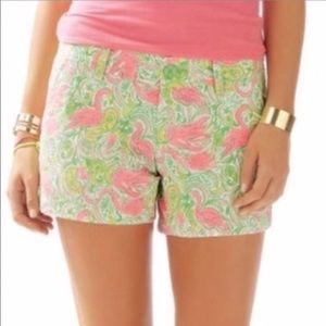 VGUC Lilly Pulitzer Flamingo Callahan Shorts